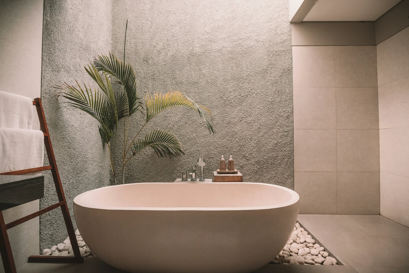 Spa-style salt room with modern tub, Breathe Salt Rooms